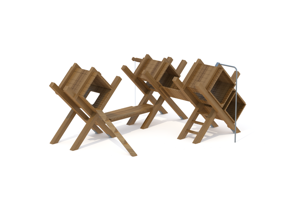 Лазалка из 4 кубов