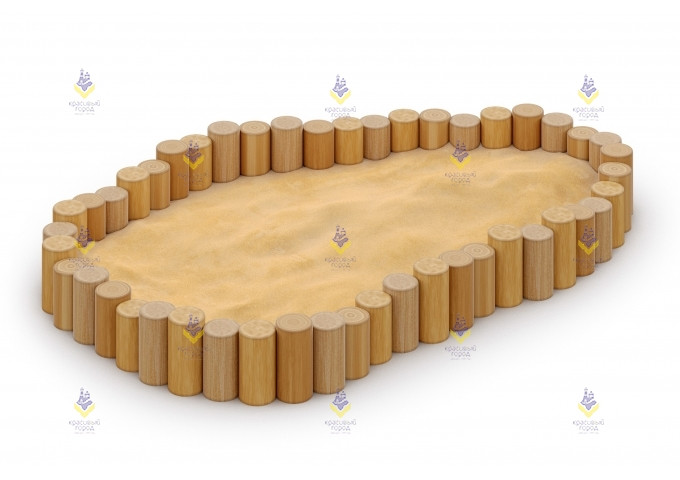 Песочница «Эко жизнь» на круглых столбах