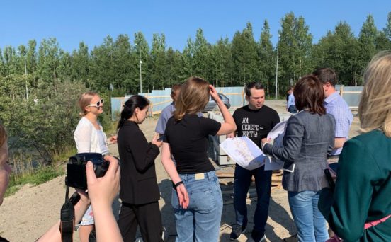 проверка работ над проектом благоустройства парка Оленегорск