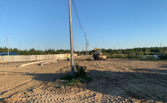 работы над проектом благоустройства парка Оленегорск